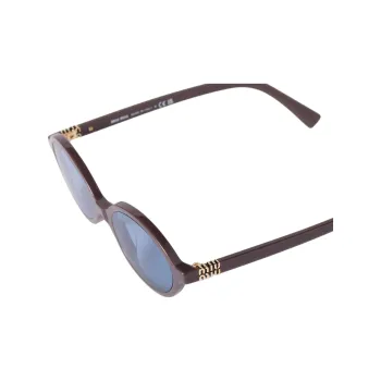 MIU MIU Logo plaque Oval Sunglasses
