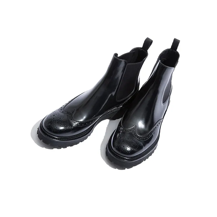 SCAROSSO Poppy Slip On Brogue Boots Women's-3