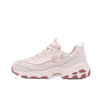 Skechers DLITES Anti Slip Wear Resistant Low Top Chunky Sneakers Women's Pink