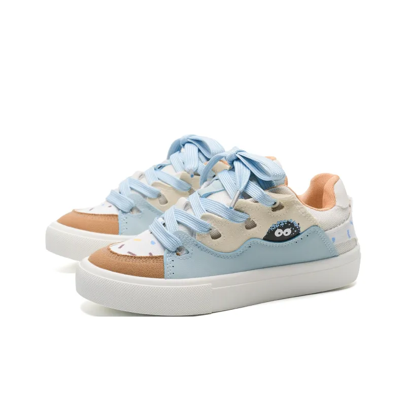 Circle Small Coverage Impact Resistance Breathable Height Increasing Low-Top Skateboard Shoes Women's Box Included-2