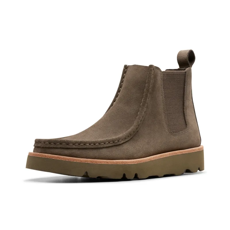 Clarks Short Chelsea Boots Women's Gray-1