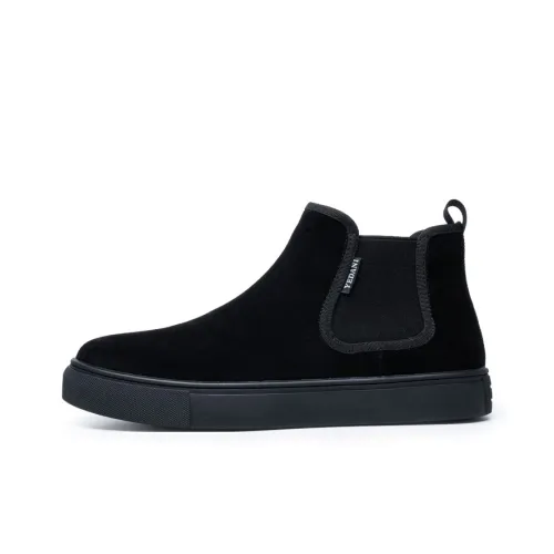 YEDANI Short Chelsea Boots Men's Black