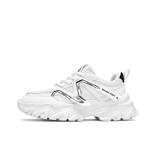PNKE Anti Slip Wear Resistant Breathable Lightweight Height Increasing Low Top Chunky Sneakers Men's