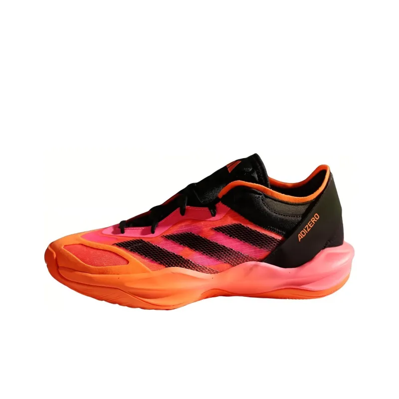 Adidas AdiZero Rose 1 Adizero Cushioning Anti Slip And Wear Resistant Low Top Basketball Shoes Men's Orange Black-0