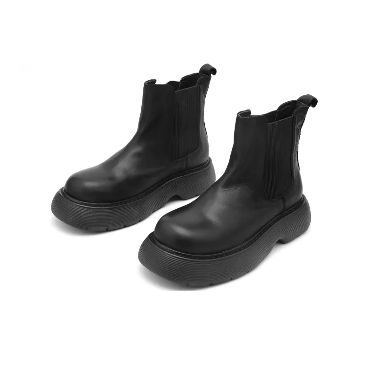 Mr.shang Chelsea Boots Men's Black-3