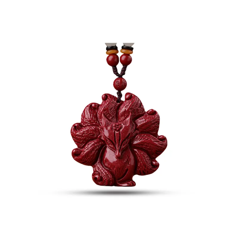 Sima Is Ethereal Reconstructed Cinnabar Pendants Unisex-0