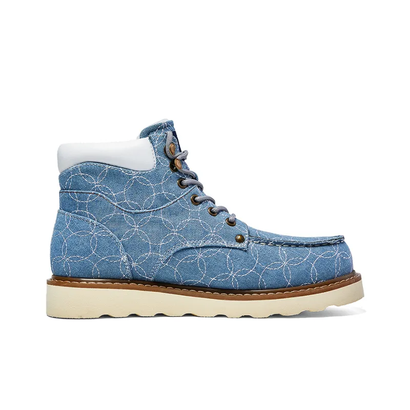 Lee Outdoor Boots Men Gray Blue-1