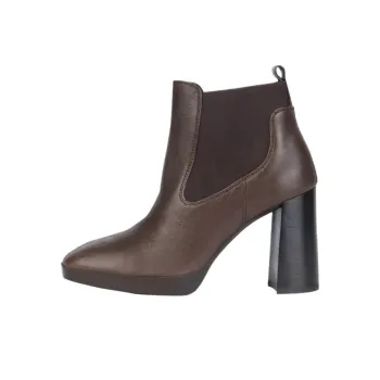 GEOX Teulada Short Chelsea Boots 9.5cm Women's Dark Brown