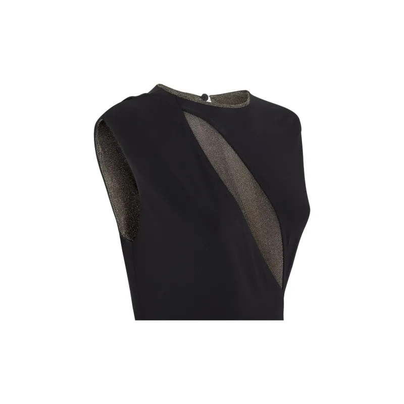 FENDI Cut Out Detailed Sleeveless Midi Dress-4