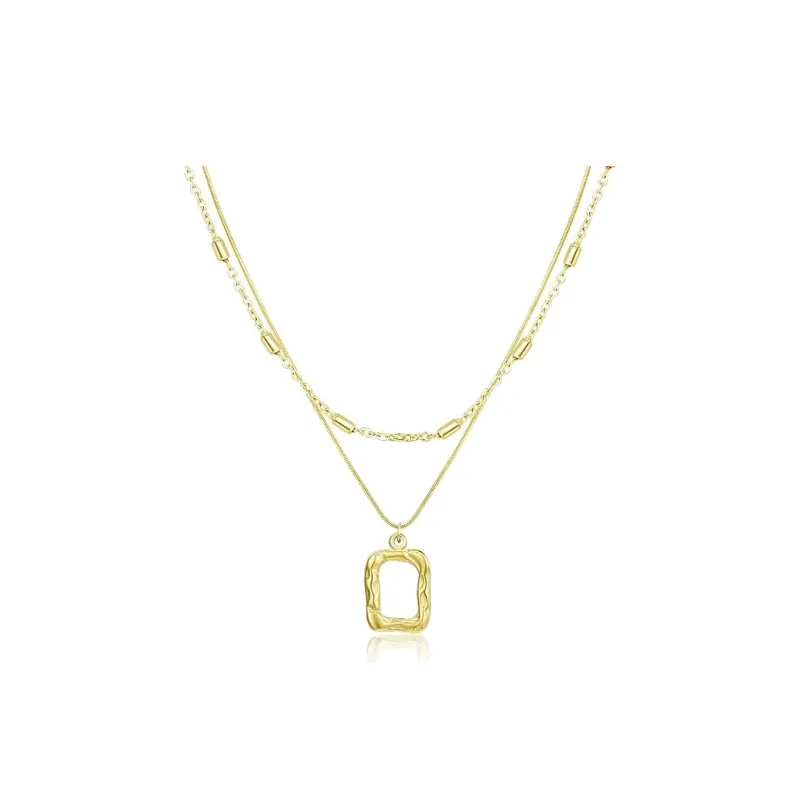 Rhymes Gold Plated Copper Necklaces Women's-0
