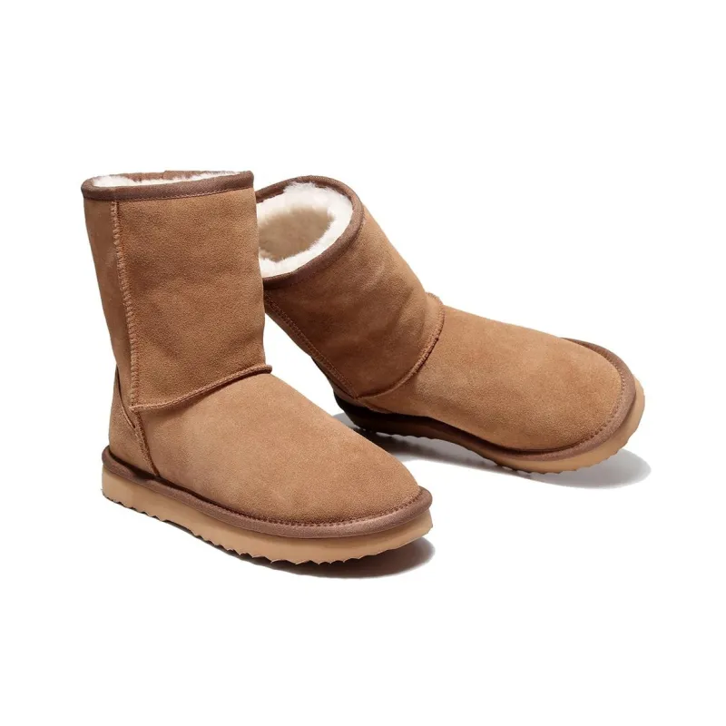 TASMAN AUS Crew Double Layer Classic Snow Boots 2cm Unisex-17
