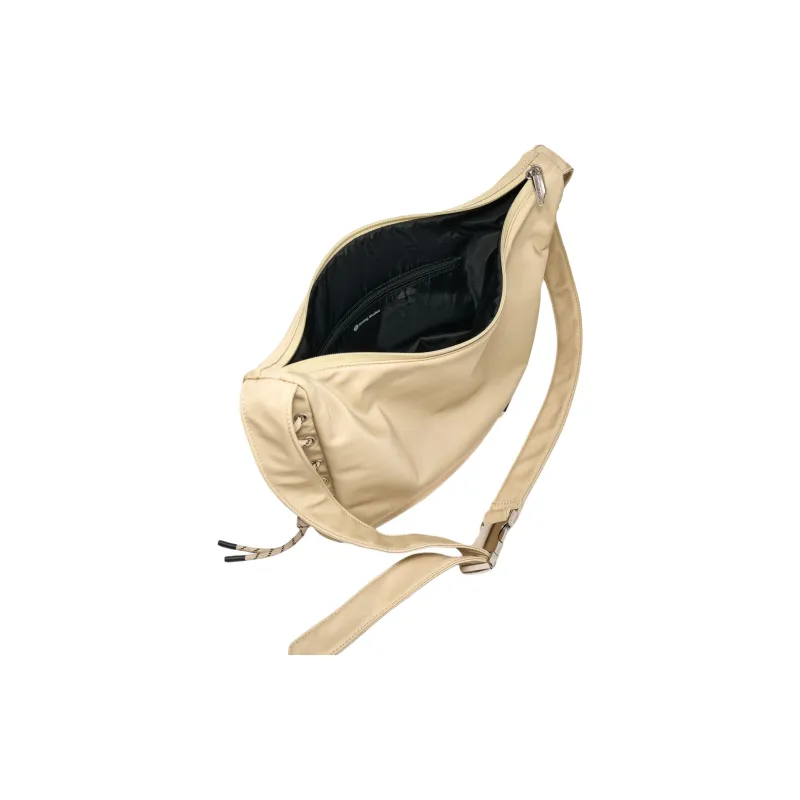 SMTING STUDIO Polyester Crossbody Bag Medium Size Unisex Deep Black/Oat-6
