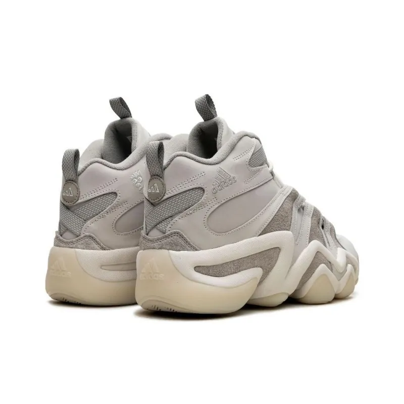 Adidas Crazy 8 Anti Slip Wear Resistant Low Top Basketball Shoes Unisex Light Gray-2