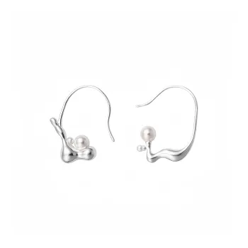 EAR PARTNER 925 Sterling Silver Hoop Earrings Women's