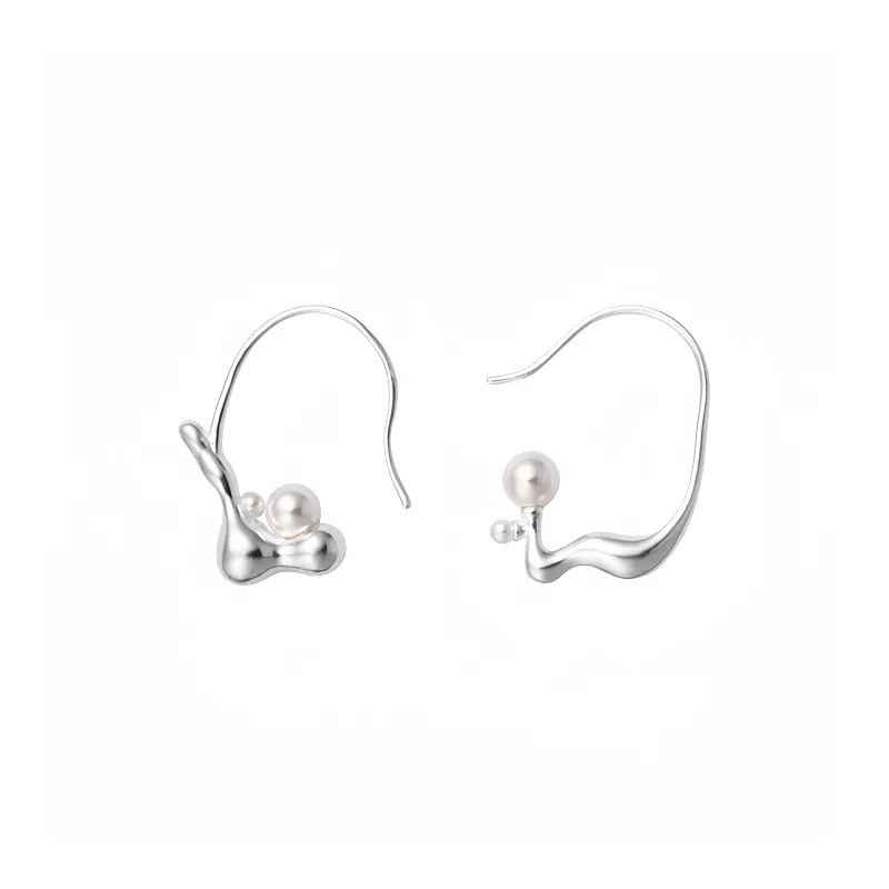 EAR PARTNER 925 Sterling Silver Hoop Earrings Women's-0