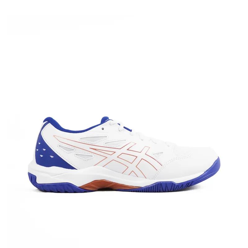 Asics Gel Rocket 11 Cushioning Low Top Badminton Shoes Unisex White Blue-1