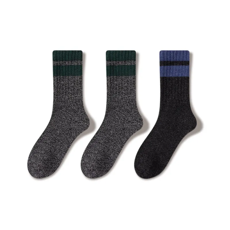 JIAZINI Mid Calf Socks Men's 3 Pack-30