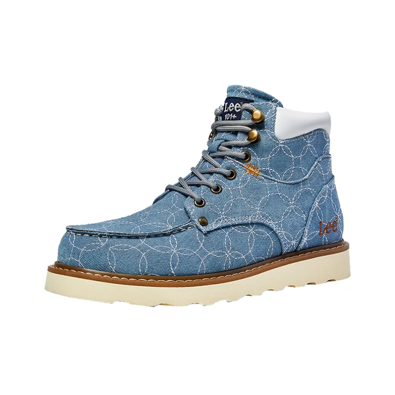 Lee Outdoor Boots Men Gray Blue-2