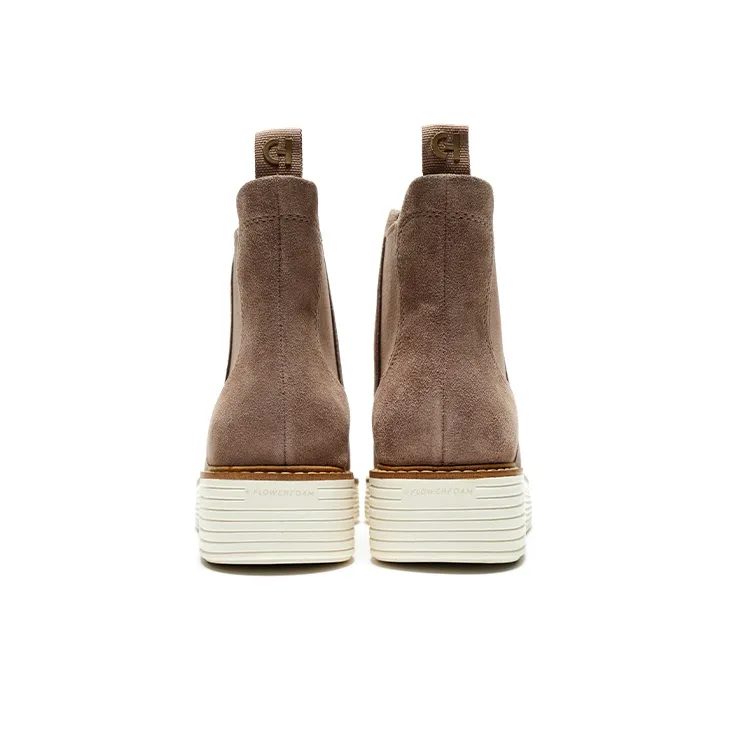 COLE HAAN Short Chelsea Boots Women's Camel-3