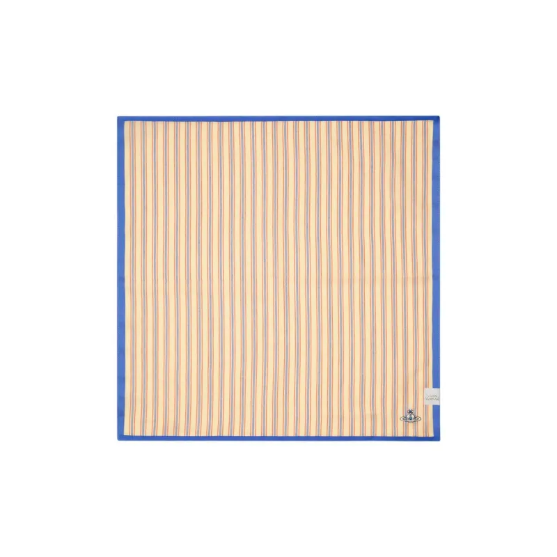 Vivienne Westwood Cotton Silk Scarves Unisex Beige-0