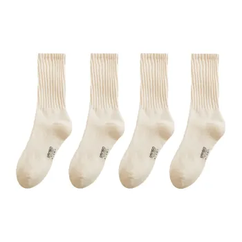 YOOKA Mid Calf Socks Unisex 4 Pack