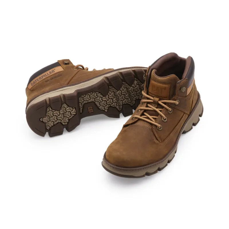 CAT Abrasion Resistant 13cm Outdoor Boots Men's Dark Brown-2
