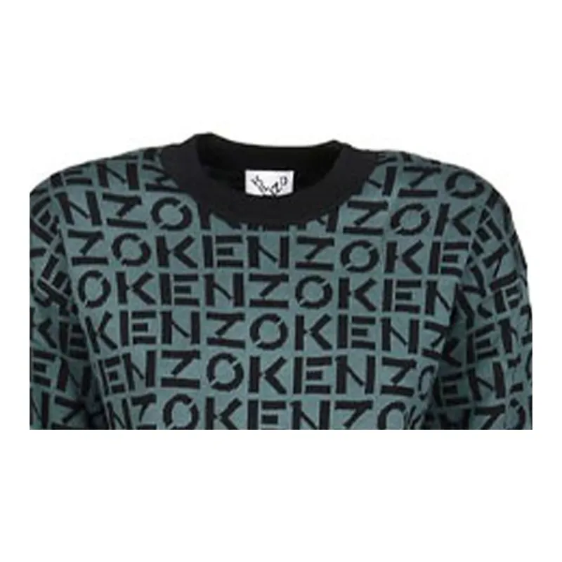 KENZO Long-Sleeved Dresses Women's Green-2