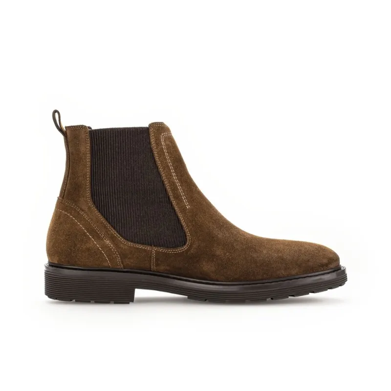 Gabor Pius Short Chelsea Boots 3cm Men's Brown-1