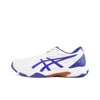 Asics Gel Rocket 11 Cushioning Low Top Badminton Shoes Unisex White Blue