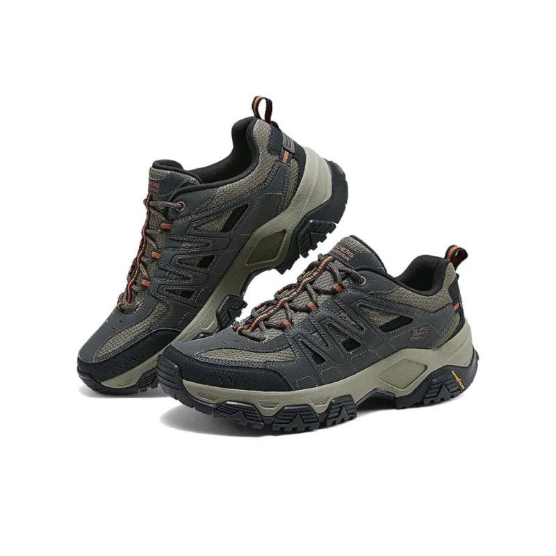Skechers OUTDOOR Breathable Low Top Hiking Shoes Men's Gray-2