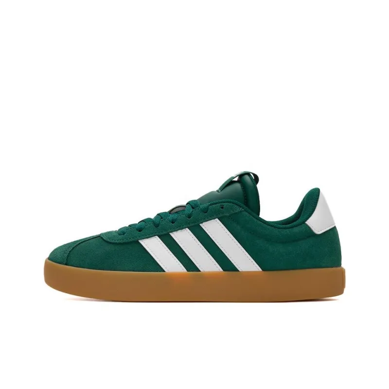 Adidas VL COURT 3.0 Anti Slip Wear Resistant Low Top Skateboard Shoes Unisex Green White-0