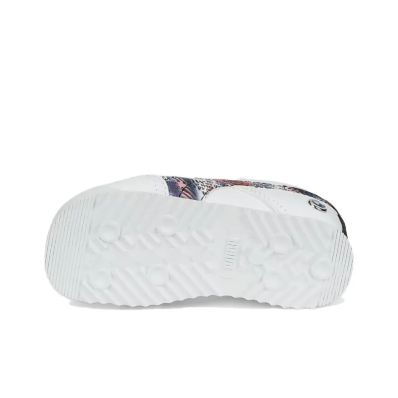 PUMA BMW MMS Roma Via Anti-Slip Wear-Resistant Low-Top Casual Shoes Men's White-3
