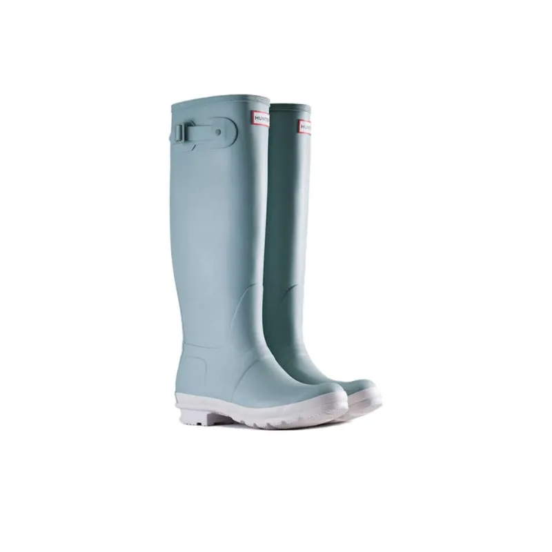 HUNTER Warm Water Resistant Wear Resistant Cushioning Rain Boots Women's Light Blue-2