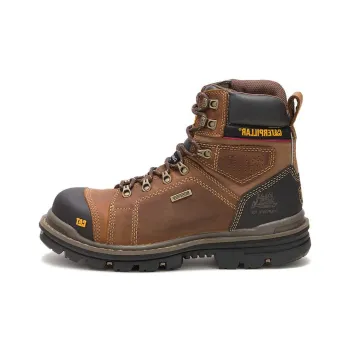 CAT ULTRADUTY Hauler 6 Wear-Resistant Short Outdoor Boots Men's Brown