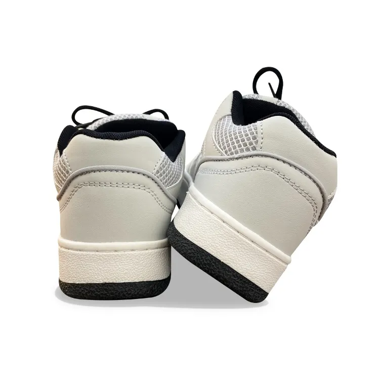 XLAIII Anti Slip Wear Resistant Low Top Skateboard Shoes Unisex Gray-3