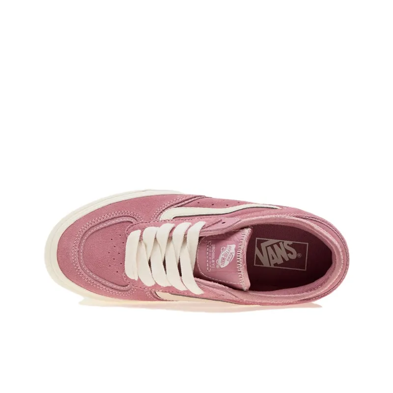 Vans Rowley Slip Resistant Cushioning Wear Resistant Low Top Skateboard Shoes Unisex Pink-3