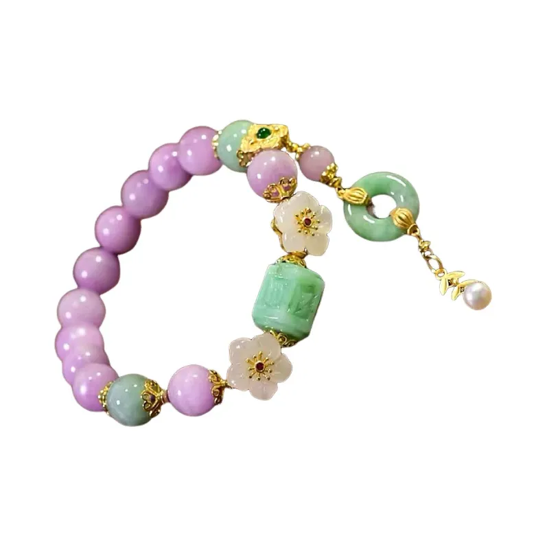 Yufujin Ice Glutinous Jadeite Bracelets Women's-0