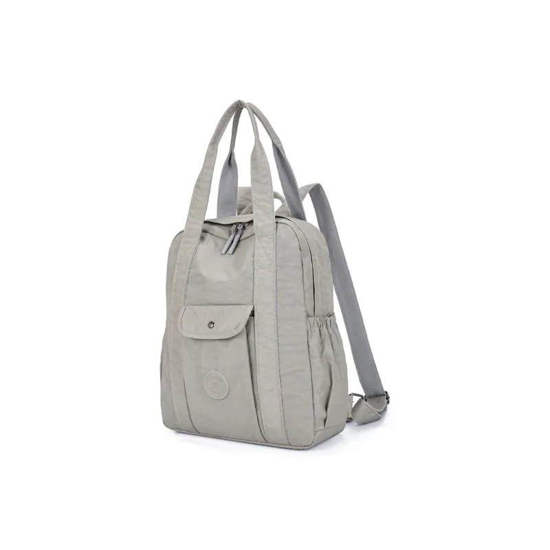 Yalu Nylon Backpack Regular Unisex Gray/Black/Purple/Yellow/Khaki/Blue-19