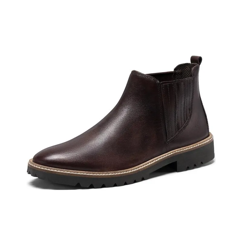 Ecco Ankle Length Chelsea Boots Women's Chocolate Brown-1