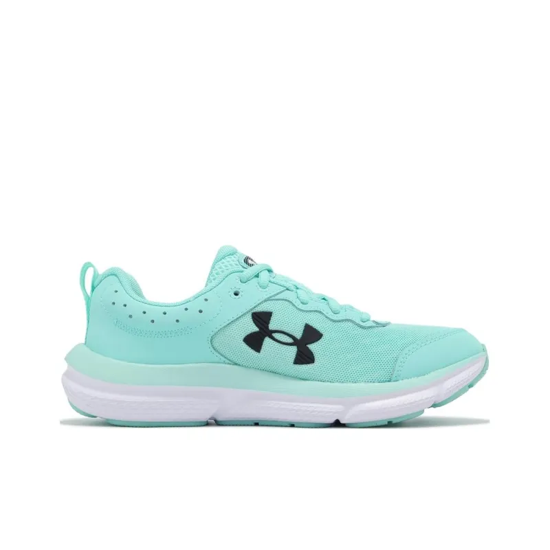 Under Armour Charged Assert 10 Wear resistant And Lightweight Low Top Casual Running Shoes Women's Green-1