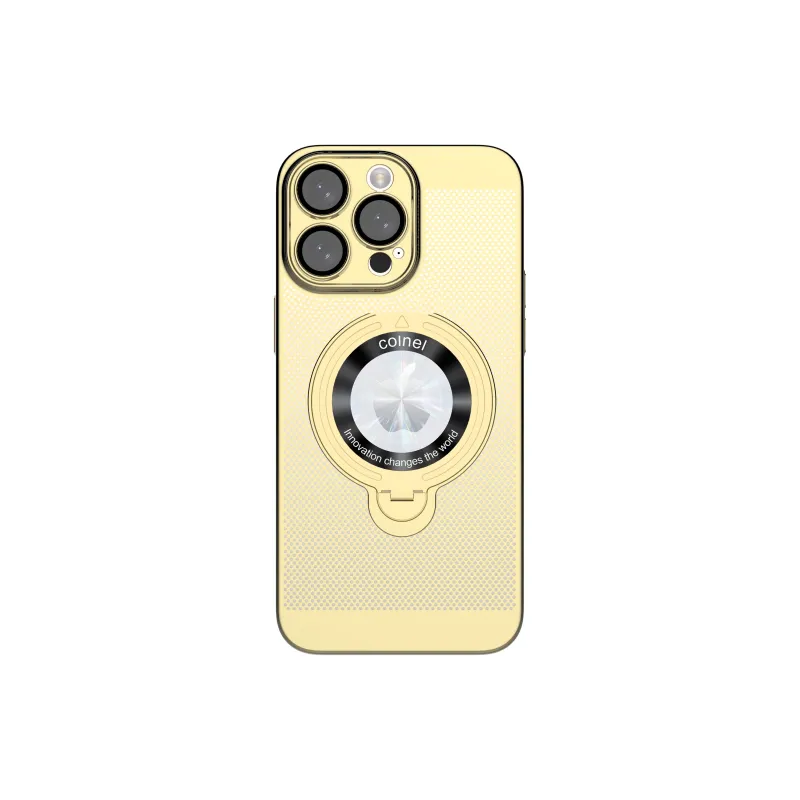 ZHUOJI PC Material Mesh Hole 360U Shield Stand Phone Case Compatible With Apple 16/15/14/13 Series-3