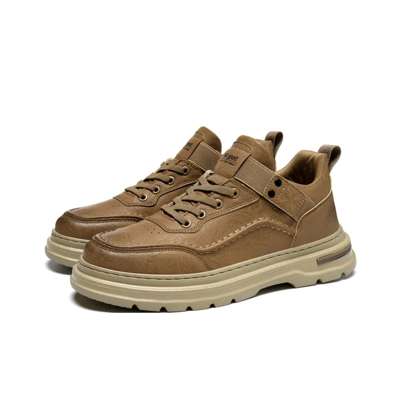 HLA Vintage Wear-Resistant Height Increasing Work Boots Men's-8
