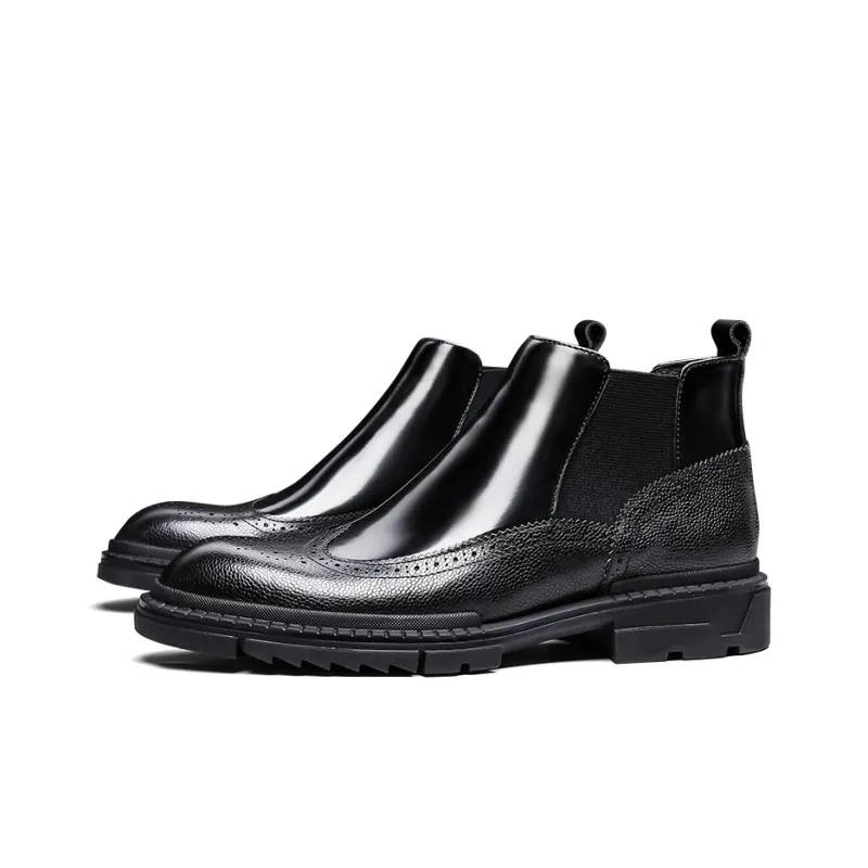 PALMPOLO Short Chelsea Boots Men's Black-10
