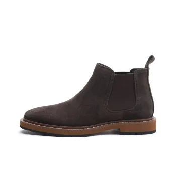 ELLE HOMME Short Chelsea Boots 3.5cm Men's Brown