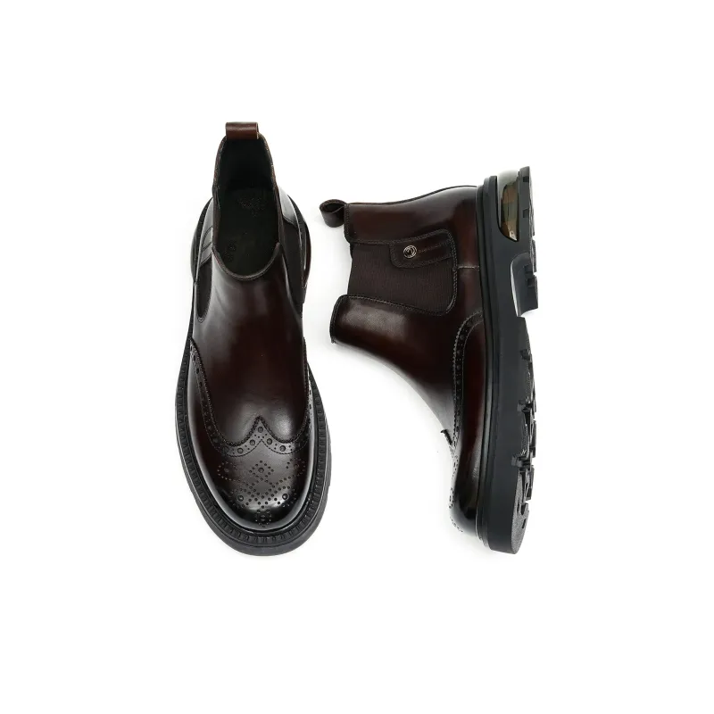 ASTON M.JAZZ Short Chelsea Boots 3.3cm Men's-12