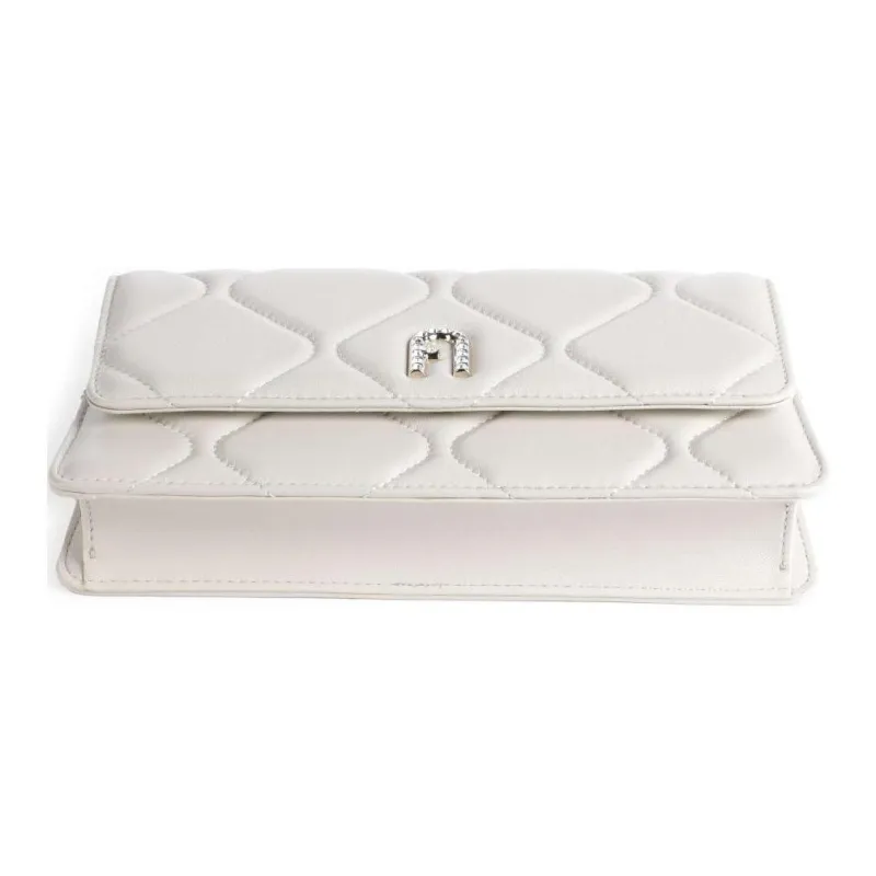 Furla Diamante Lambskin Shoulder Bag, Crossbody Bag Mini Women's Cotton Candy-4