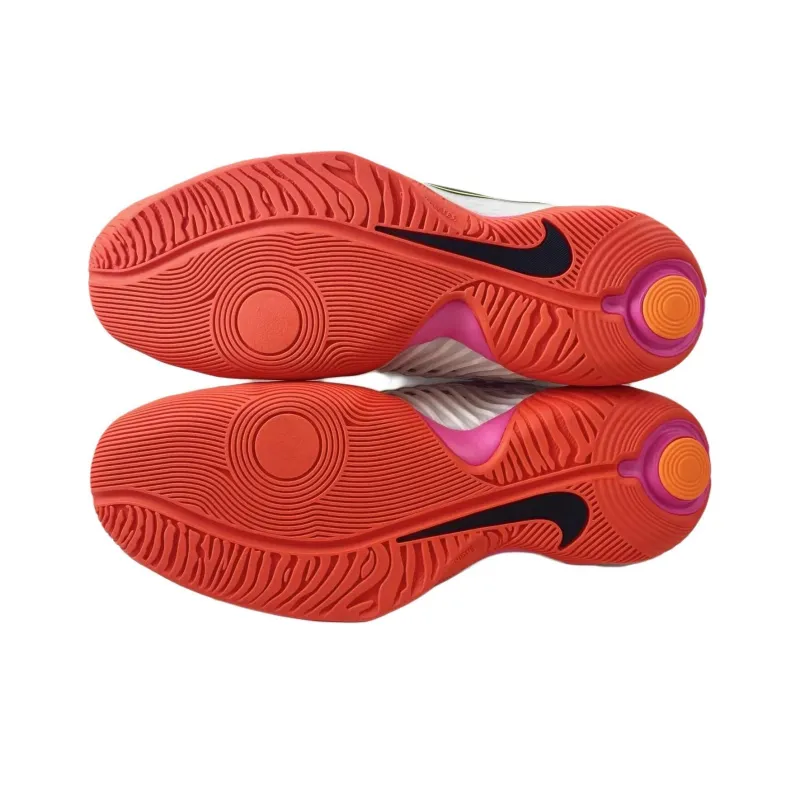 Nike Anti Slip Wear Resistant Low Top Training Shoes Men's White Red-5