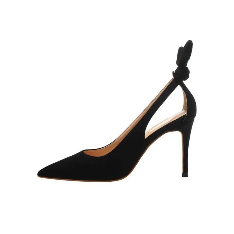 Xingdiman Slim Heel High Heels Women's Black Gift Box Set-6