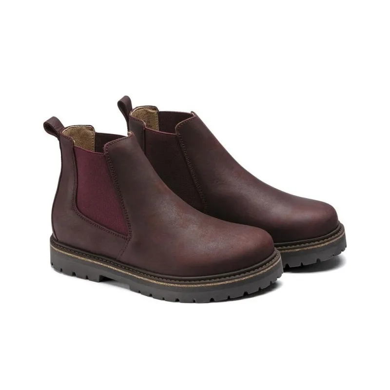 Birkenstock Ankle-Length Chelsea Boots Women's Red Narrow Fit-3
