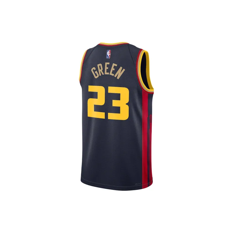 Nike x NBA Golden State WarriorsDri-Fit Draymond Green 2024/25 City Edition Basketball Jerseys Men's University Marine-1